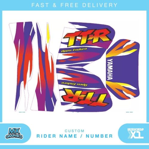 Fits Yamaha TTR. Custom MX Vinyl graphics, Decal Sticker Kit