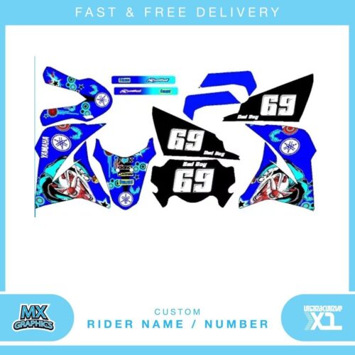 Fits Yamaha XT125 Joker. Custom MX Vinyl graphics, Decal Sticker Kit