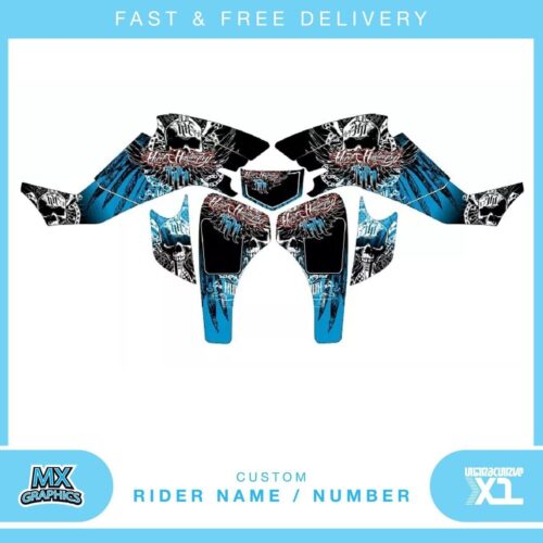 suzuki LTZ400 03-08 quad graphic stickers decals name & number mx laminate vinyl