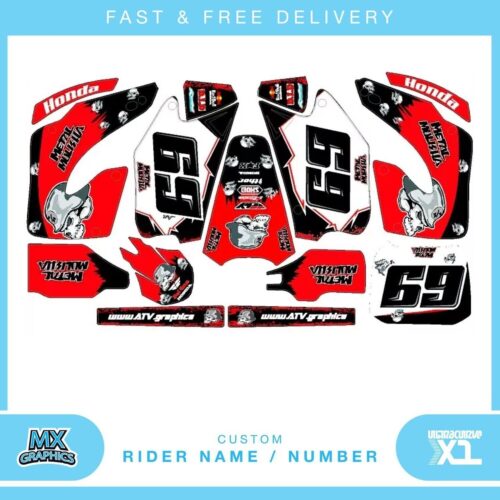 Fits Honda CR 125-250. 00-01. Custom MX Vinyl graphics, Decal Sticker Kit