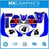 Fits Suzuki DR350 2004. Custom MX Vinyl graphics, Decal Sticker Kit