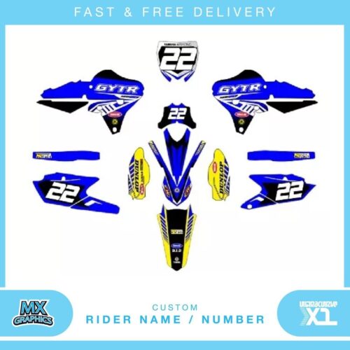 Fits Yamaha YZ 250 F 2014. Custom MX Vinyl graphics, Decal Sticker Kit