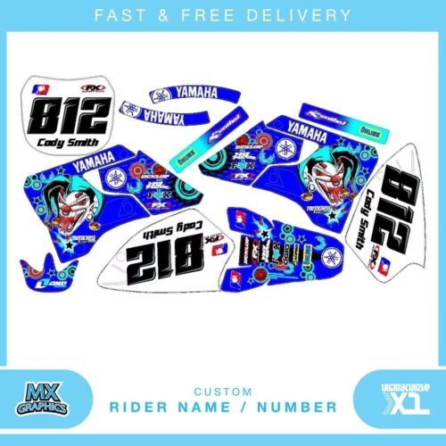 Fits Yamaha YZ 125-250 96-01. Custom MX Vinyl graphics, Decal Sticker Kit