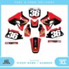 Fits Honda CR 125 1996. Custom MX Vinyl graphics, Decal Sticker Kit