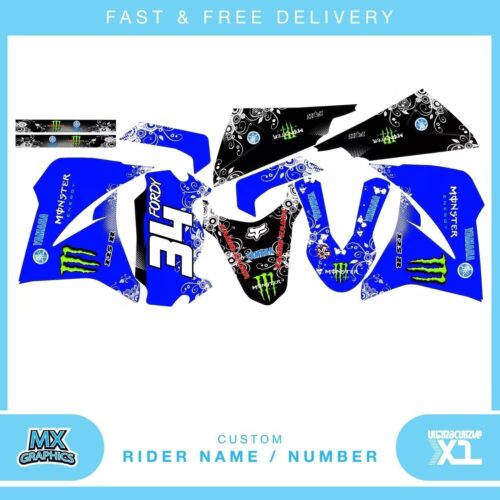 Fits Yamaha XT 125 Custom Mx vinl graphic, decal, sticker kit.