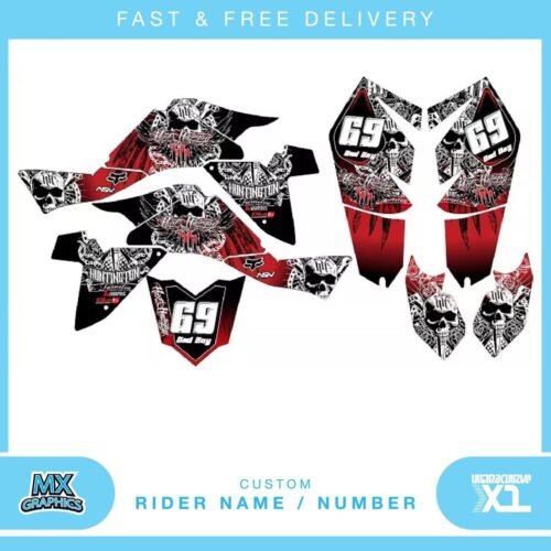 suzuki LTZ400 09-12 quad graphic stickers decals name & number mx laminate vinyl