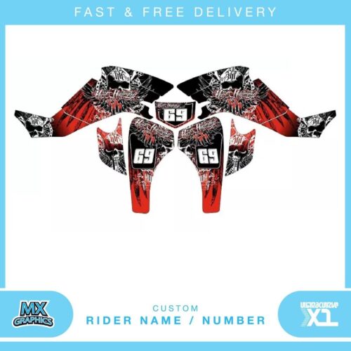 suzuki LTZ400 03-08 quad graphic stickers decals name & number mx laminate vinyl