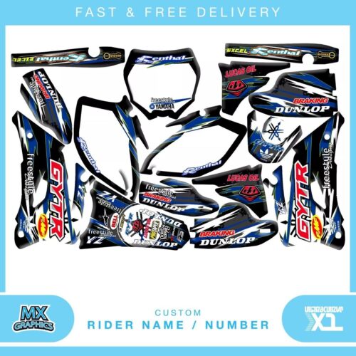 Fits Yamaha YZ250-450F 2006-2009 Custom Mx vinl graphic, decal, sticker kit.