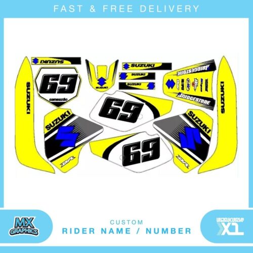 Fits Suzuki DR350 Joker. Custom MX Vinyl graphics, Decal Sticker Kit