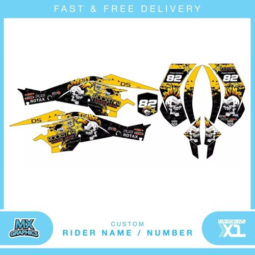 Canam DS 450 EFI quad graphic stickers decals name & number mx laminate vinyl