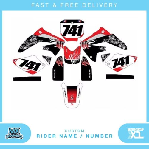 Fits Honda CR125 03. Custom MX Vinyl graphics, Decal Sticker Kit