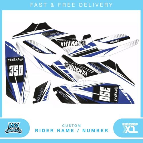 Fits Yamaha Raptor 350 quad decals name & number mx laminate vinyl