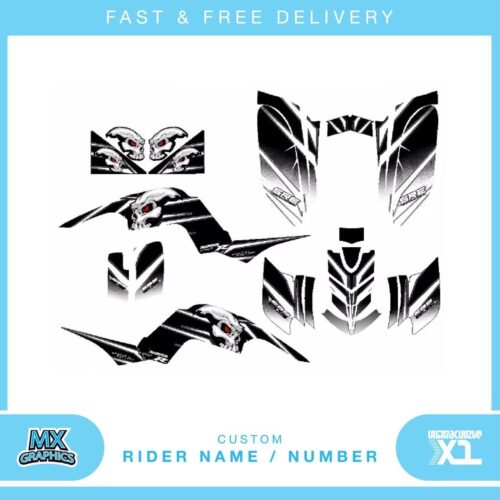 Fits Yamaha Raptor 660 quad decals name & number mx laminate vinyl