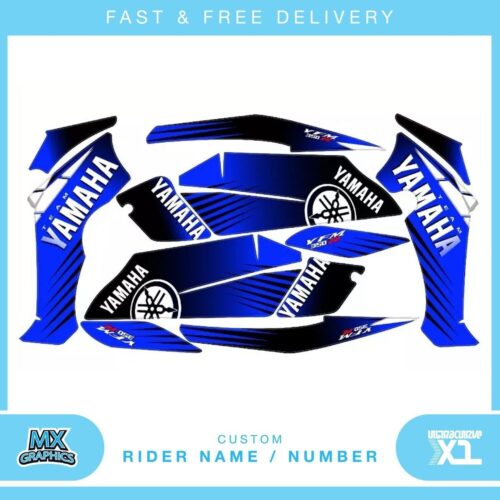 Fits Yamaha Raptor 350 quad decals name & number mx laminate vinyl