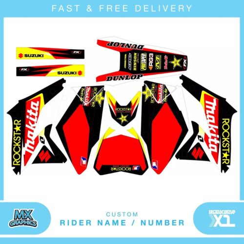 2008 - 2014 2015 2016 2017 RMZ 450 Graphics Kit Fits Suzuki