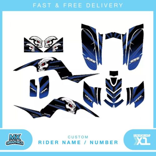 Fits Yamaha Raptor 660 quad decals name & number mx laminate vinyl