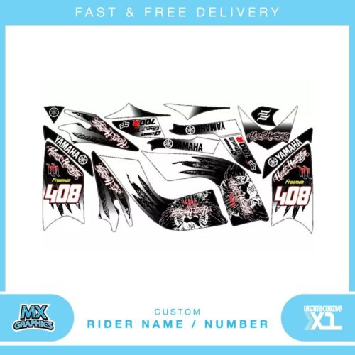 Fits Yamaha Raptor 700 06-09 quad decals name & number mx laminate vinyl