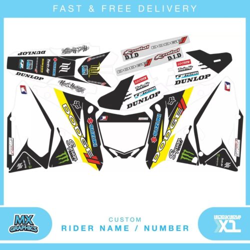 2008 - 2014 2015 2016 2017 RMZ 450 Graphics Kit Fits Suzuki