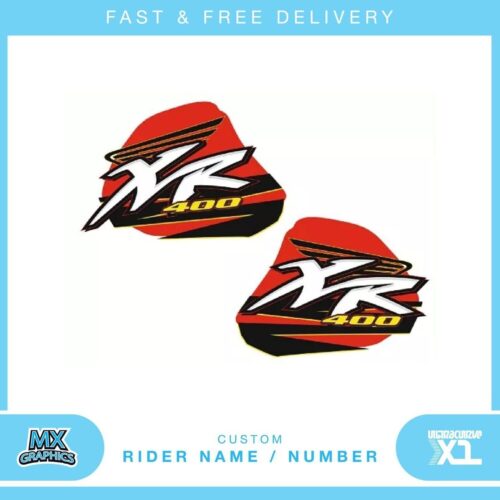 Fits Honda XR400. Custom MX Vinyl graphics, Decal Sticker Kit