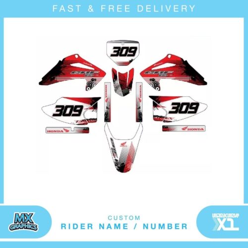 Fits Honda CRF230 2007 . Custom MX Vinyl graphics, Decal Sticker Kit