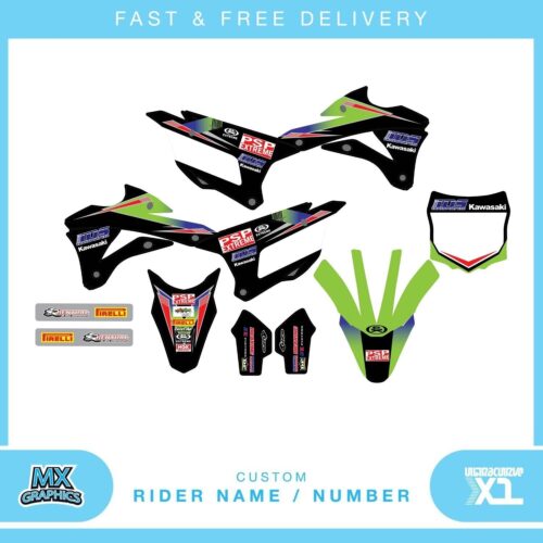 Fits Kawasaki KX 85. Custom MX Vinyl graphics, Decal Sticker Kit