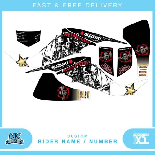 suzuki LTZ400 03-08 quad graphic stickers decals name & number mx laminate vinyl