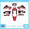 Fits Honda CRF230 2007 . Custom MX Vinyl graphics, Decal Sticker Kit