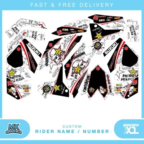 suzuki LTR450 quad graphics stickers decals name & number mx laminate vinyl