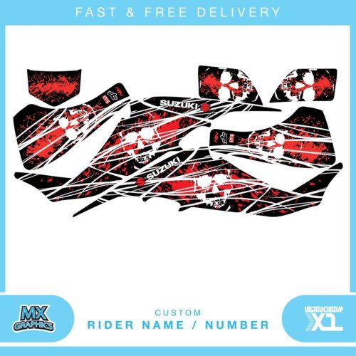 suzuki LTZ400 03-08 quad graphic stickers decals name & number mx laminate vinyl