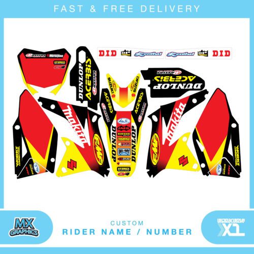 Suzuki RMZ450 2008 2009 2010 2011 - FULL Graphics / decal kit