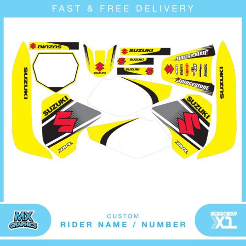 Fits Suzuki DR350 2004. Custom MX Vinyl graphics, Decal Sticker Kit