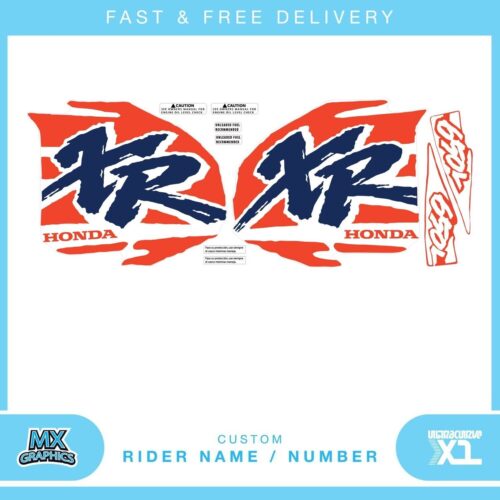 Fits Honda XR650L. Custom MX Vinyl graphics, Decal Sticker Kit