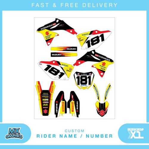 Suzuki RMZ 450 Graphics Kit Fits 2008 - 2014