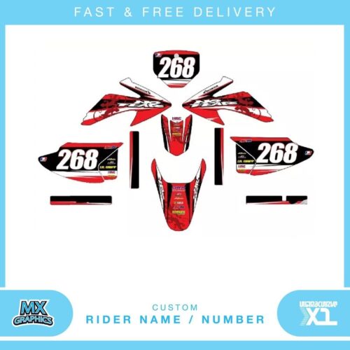 Fits Honda CRF230 2012 . Custom MX Vinyl graphics, Decal Sticker Kit