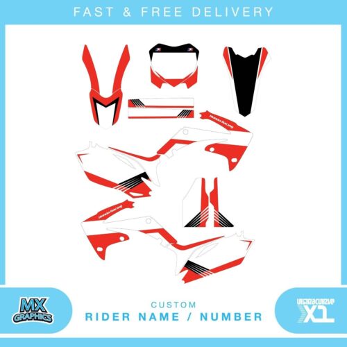 Fits HondaCRF450 09-12 CRF250 . Custom MX Vinyl graphics, Decal Sticker Kit