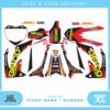 Fits Honda CRF 450 09-10 . Custom MX Vinyl graphics, Decal Sticker Kit