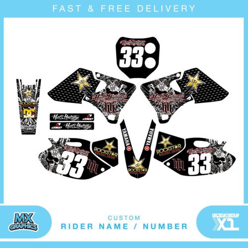 Yamaha YZF400 1998 - 2002 Motocross Graphics Kit Decals Stickers 1999 2000 2001