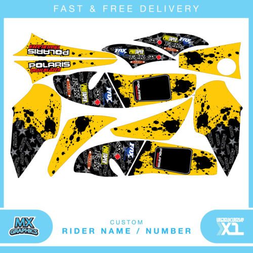 Graphic Sticker Decal For Polaris SCRAMBLER 500 Trailblazer 350 85-09