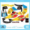 Canam DS 450 EFI quad graphic stickers decals name & number mx laminate vinyl