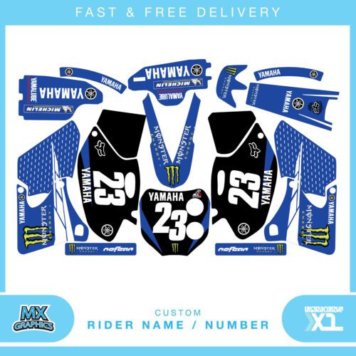 Yamaha YZF400 1998 - 2002 Motocross Graphics Kit Decals Stickers 1999 2000 2001