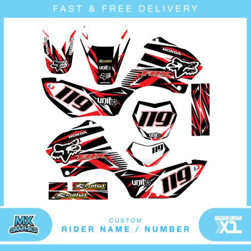 Honda Tornado XR 250 / 2002 - 2004 Full Custom Graphic Kit Stickers Decals