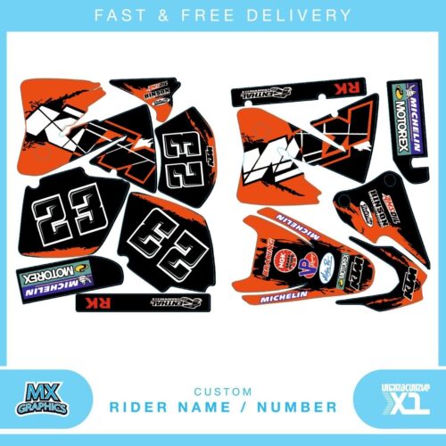 KTM EXC 2001-2002 Motocross Graphics Kit Decals