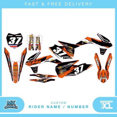 KTM SXF 350 2013-2014 Motocross Graphics Kit Decals