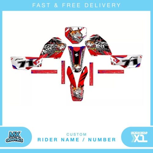 Fits Honda XLR125. Custom MX Vinyl graphics, Decal Sticker Kit