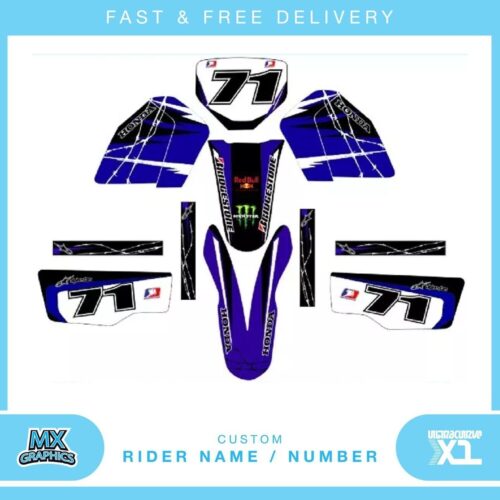 Fits Honda XLR125. Custom MX Vinyl graphics, Decal Sticker Kit