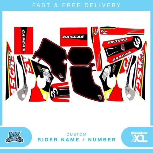 Fits GASGAS 2000. Custom MX Vinyl graphics, Decal Sticker Kit