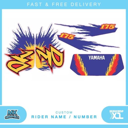 Fits Yamaha DT 175 . Custom MX Vinyl graphics, Decal Sticker Kit