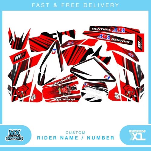 Fits GAS GAS EC250 2002-2006. Custom MX Vinyl graphics, Decal Sticker Kit