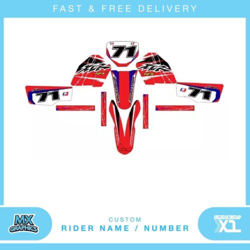 Fits Honda XLR125. Custom MX Vinyl graphics, Decal Sticker Kit