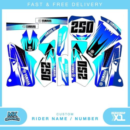 Fits Yamaha WR250 05-06 YZ250 00-01. Custom MX Vinyl graphics, Decal Sticker Kit